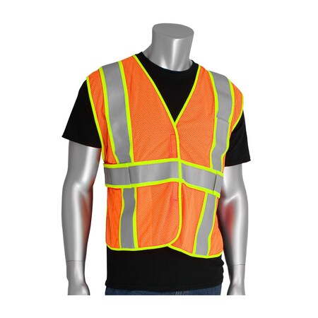 Pip ANSI Type R Class 2 Two-Tone Expandable FR Treated Mesh Vest 305-USV5FROR